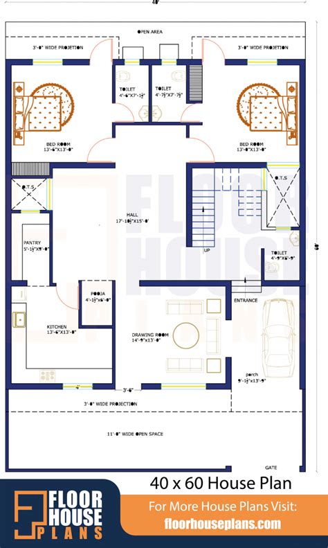 40 x 60 house plans